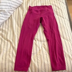 Lululemon Athletica Magenta Leggings